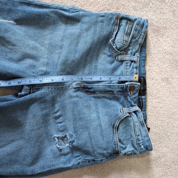 Kendall & Kylie The Icon High Rise Straight Distressed Grunge Punk Jeans 30 - Picture 8 of 9